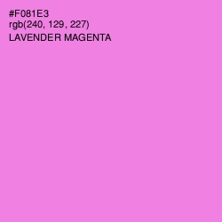 #F081E3 - Lavender Magenta Color Image