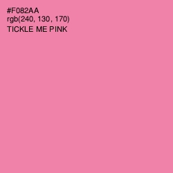 #F082AA - Tickle Me Pink Color Image