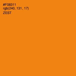 #F08311 - Zest Color Image