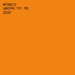 #F08312 - Zest Color Image