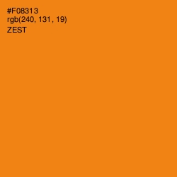 #F08313 - Zest Color Image