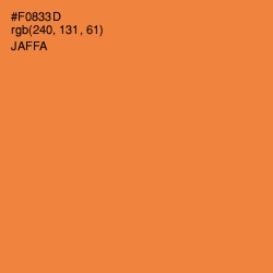 #F0833D - Jaffa Color Image