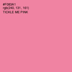 #F083A1 - Tickle Me Pink Color Image