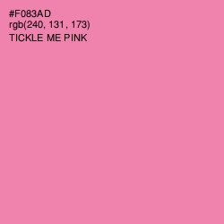 #F083AD - Tickle Me Pink Color Image