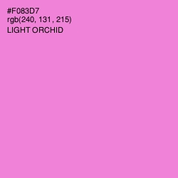 #F083D7 - Light Orchid Color Image