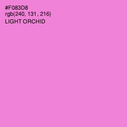 #F083D8 - Light Orchid Color Image