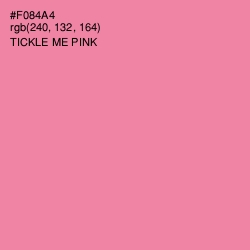 #F084A4 - Tickle Me Pink Color Image