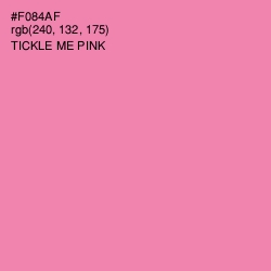 #F084AF - Tickle Me Pink Color Image