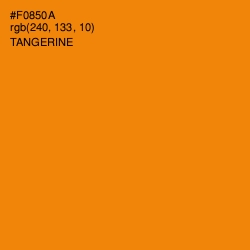 #F0850A - Tangerine Color Image