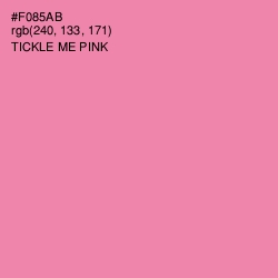 #F085AB - Tickle Me Pink Color Image