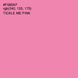 #F085AF - Tickle Me Pink Color Image