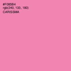 #F085B4 - Carissma Color Image