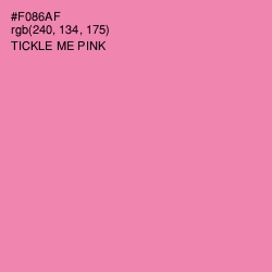 #F086AF - Tickle Me Pink Color Image
