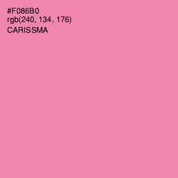 #F086B0 - Carissma Color Image