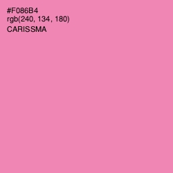 #F086B4 - Carissma Color Image