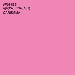 #F086B5 - Carissma Color Image