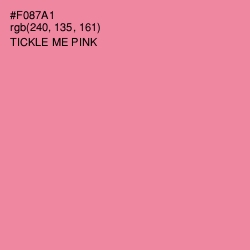 #F087A1 - Tickle Me Pink Color Image