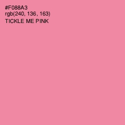 #F088A3 - Tickle Me Pink Color Image