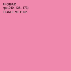 #F088AD - Tickle Me Pink Color Image