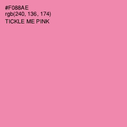 #F088AE - Tickle Me Pink Color Image