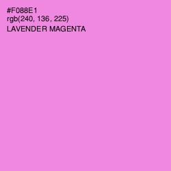 #F088E1 - Lavender Magenta Color Image