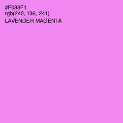 #F088F1 - Lavender Magenta Color Image