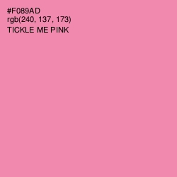 #F089AD - Tickle Me Pink Color Image