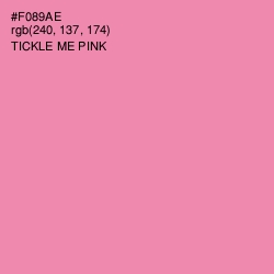 #F089AE - Tickle Me Pink Color Image