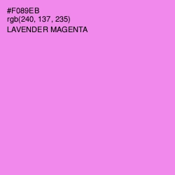 #F089EB - Lavender Magenta Color Image