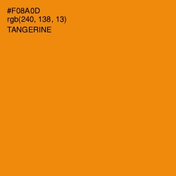 #F08A0D - Tangerine Color Image