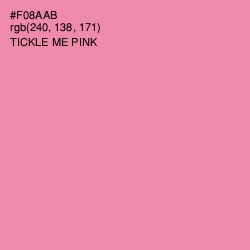 #F08AAB - Tickle Me Pink Color Image