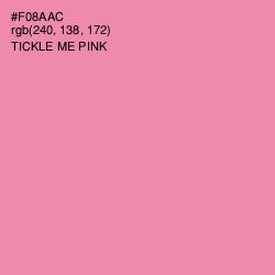 #F08AAC - Tickle Me Pink Color Image