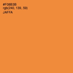 #F08B3B - Jaffa Color Image