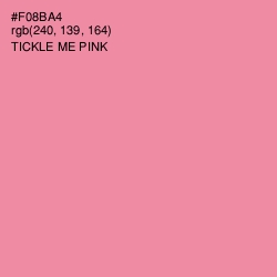 #F08BA4 - Tickle Me Pink Color Image