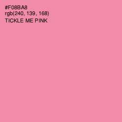 #F08BA8 - Tickle Me Pink Color Image