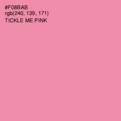 #F08BAB - Tickle Me Pink Color Image