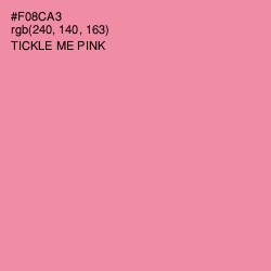 #F08CA3 - Tickle Me Pink Color Image