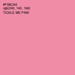 #F08CA6 - Tickle Me Pink Color Image