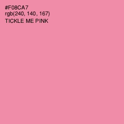 #F08CA7 - Tickle Me Pink Color Image