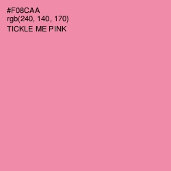 #F08CAA - Tickle Me Pink Color Image