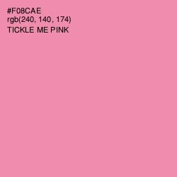 #F08CAE - Tickle Me Pink Color Image