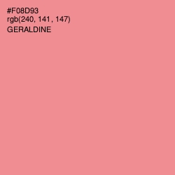 #F08D93 - Geraldine Color Image