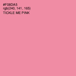 #F08DA5 - Tickle Me Pink Color Image