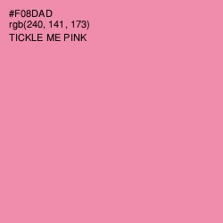 #F08DAD - Tickle Me Pink Color Image