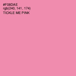 #F08DAE - Tickle Me Pink Color Image