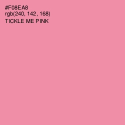 #F08EA8 - Tickle Me Pink Color Image