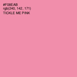 #F08EAB - Tickle Me Pink Color Image