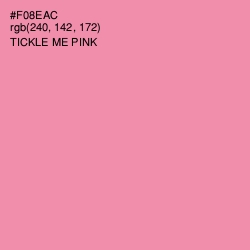 #F08EAC - Tickle Me Pink Color Image
