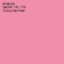 #F08EAD - Tickle Me Pink Color Image