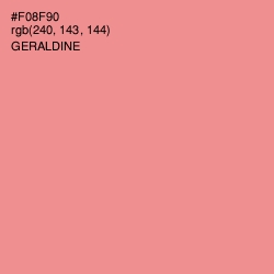 #F08F90 - Geraldine Color Image